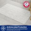 Arm & Hammer Sensory Touch Non-Slip Loofah Bath Mat for Showers and Tubs, 17 x 30, Grey(White)