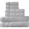 Arm & Hammer Super Soft Bath Towel Set, 6 Piece, Khaki(Light Grey)