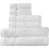 Arm & Hammer Super Soft Bath Towel Set, 6 Piece, Khaki(White)