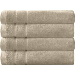 Arm & Hammer Super Soft Bath Towels, 4 Piece, Dark Blue(Khaki)