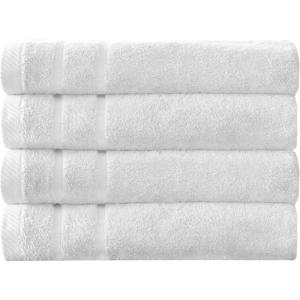 Arm & Hammer Super Soft Bath Towels, 4 Piece, Dark Blue(White)