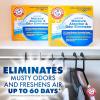 Arm & Hammer Hanging Moisture Absorber and Odor Eliminator, 16.1 oz., 6 Pack, Clean Burst, Moisture Absorbers for Closet and Small Rooms, Long-Lasting Freshness(Clean Burst)