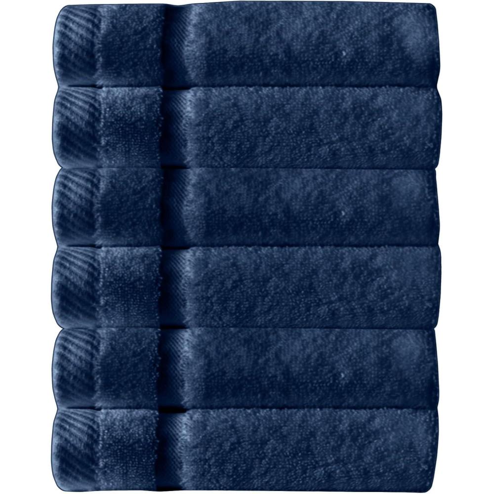 imageArm ampamp Hammer Super Soft Washcloths 6 Piece Dark BlueDark Blue